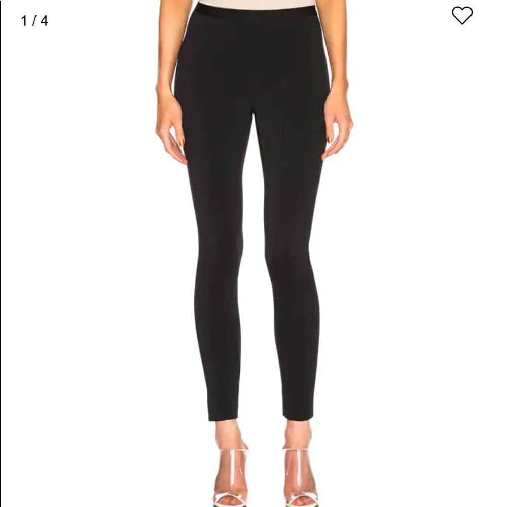 Helmut Lang black pull on leggings